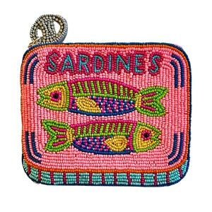 Sardine Coin Purse, Sardines in Tin Can Coin Pouch, Carnivore, Fish
